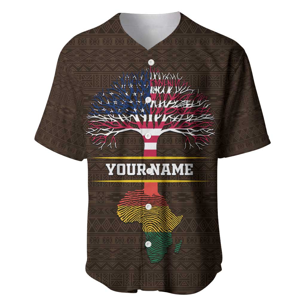 African Roots Design - Custom Personalized Baseball Jersey