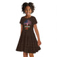 African Roots Design - Custom Personalized Kid Short Sleeve Dress