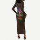 African Roots Design - Custom Personalized Long Sleeve Bodycon Dress DT02