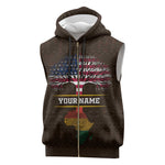 African Roots Design - Custom Personalized Sleeveless Zip Hoodie - African Pride