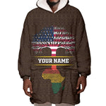 African Roots Design - Custom Personalized Wearable Blanket Hoodie