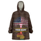 African Roots Design - Custom Personalized Wearable Blanket Hoodie