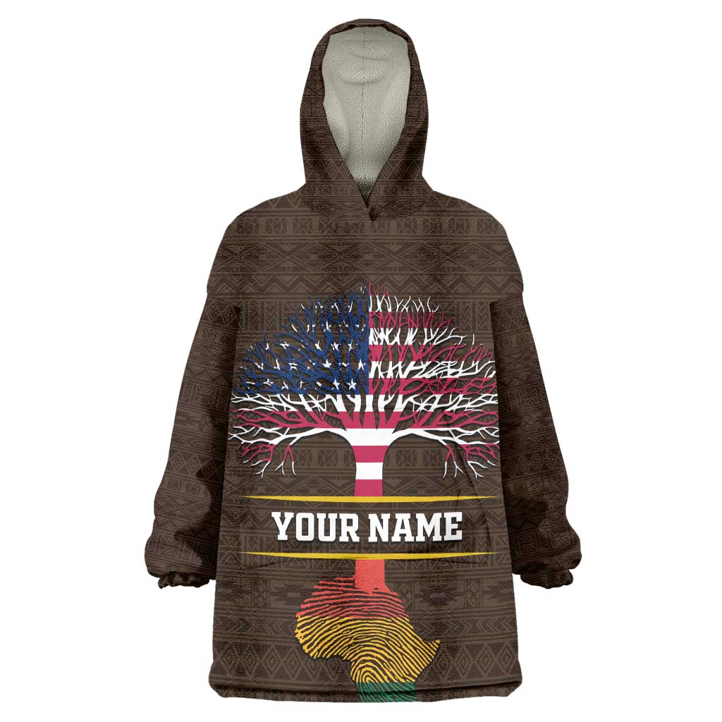 African Roots Design - Custom Personalized Wearable Blanket Hoodie
