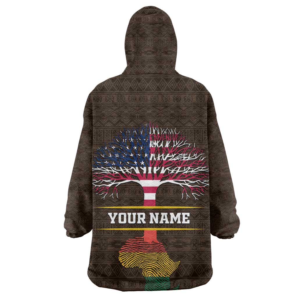 African Roots Design - Custom Personalized Wearable Blanket Hoodie
