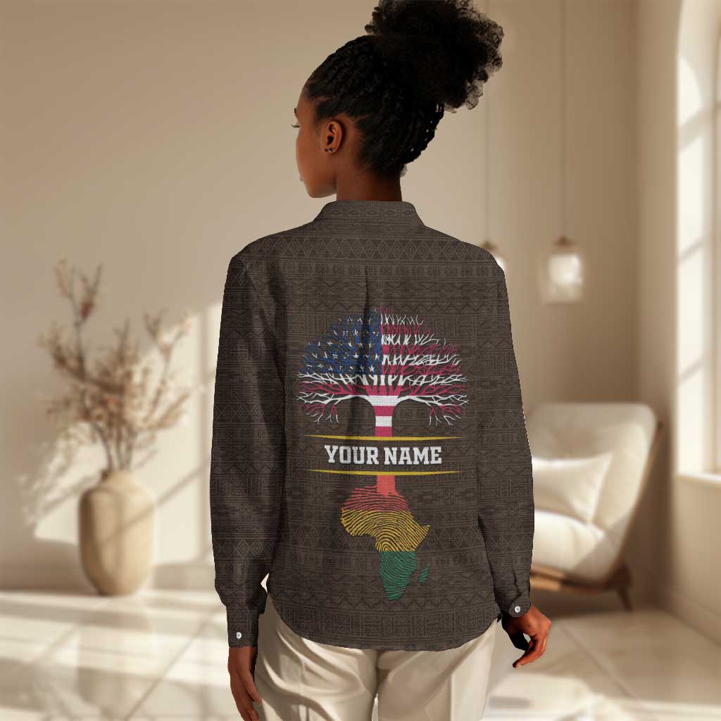 African Roots Design - Custom Personalized Women Casual Shirt DT02
