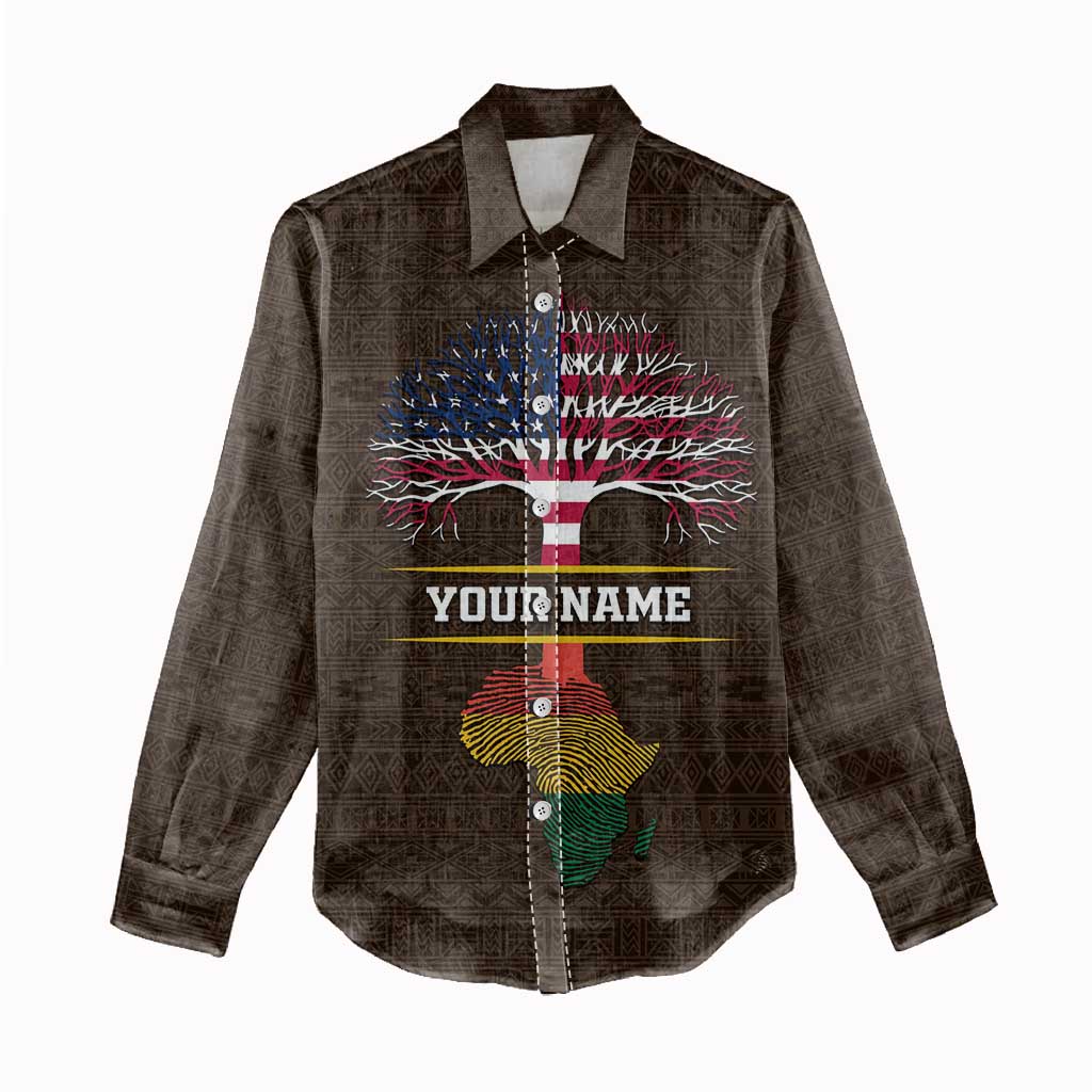 African Roots Design - Custom Personalized Women Casual Shirt DT02