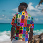 Multi Color Adinkra Symbols Hawaiian Shirt African Adrinkra
