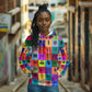 Multi Color Adinkra Symbols Hoodie African Adrinkra
