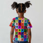 Multi Color Adinkra Symbols Kid T shirt African Adrinkra