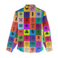 Multi Color Adinkra Symbols Women Casual Shirt African Adrinkra DT02