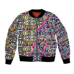 African Ndebele Pattern Bomber Jacket