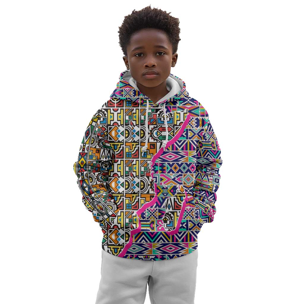 African Ndebele Pattern Kid Hoodie