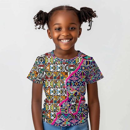 African Ndebele Pattern Kid T shirt