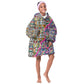 African Ndebele Pattern KId Wearable Blanket Hoodie