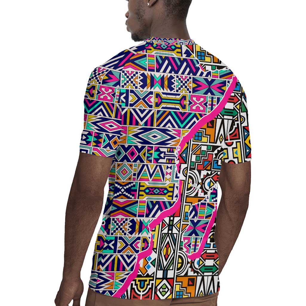 African Ndebele Pattern Rugby Jersey