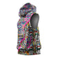 African Ndebele Pattern Sleeveless Hoodie - African Pride