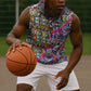 African Ndebele Pattern Sleeveless Hoodie - African Pride