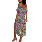 African Ndebele Pattern Summer Maxi Dress