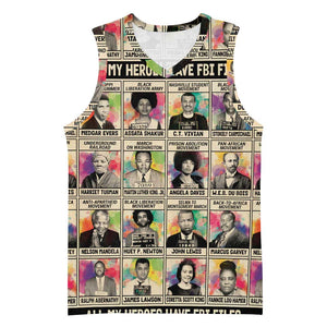 All My Heroes Have FBI Files Basketball Jersey Civil Rights Leaders - African Pride