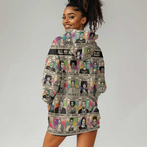 All My Heroes Have FBI Files Hoodie Dress Civil Rights Leaders