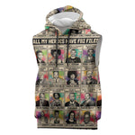 All My Heroes Have FBI Files Sleeveless Hoodie Civil Rights Leaders - African Pride