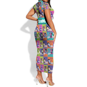 African Women Inventors Short Sleeve Bodycon Dress Without Black Women These Things Would Not Exist DT02