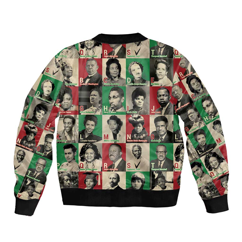 A To Z Of Black Heroes Bomber Jacket Civil Rights Leaders