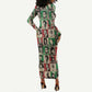 A To Z Of Black Heroes Long Sleeve Bodycon Dress Civil Rights Leaders DT02