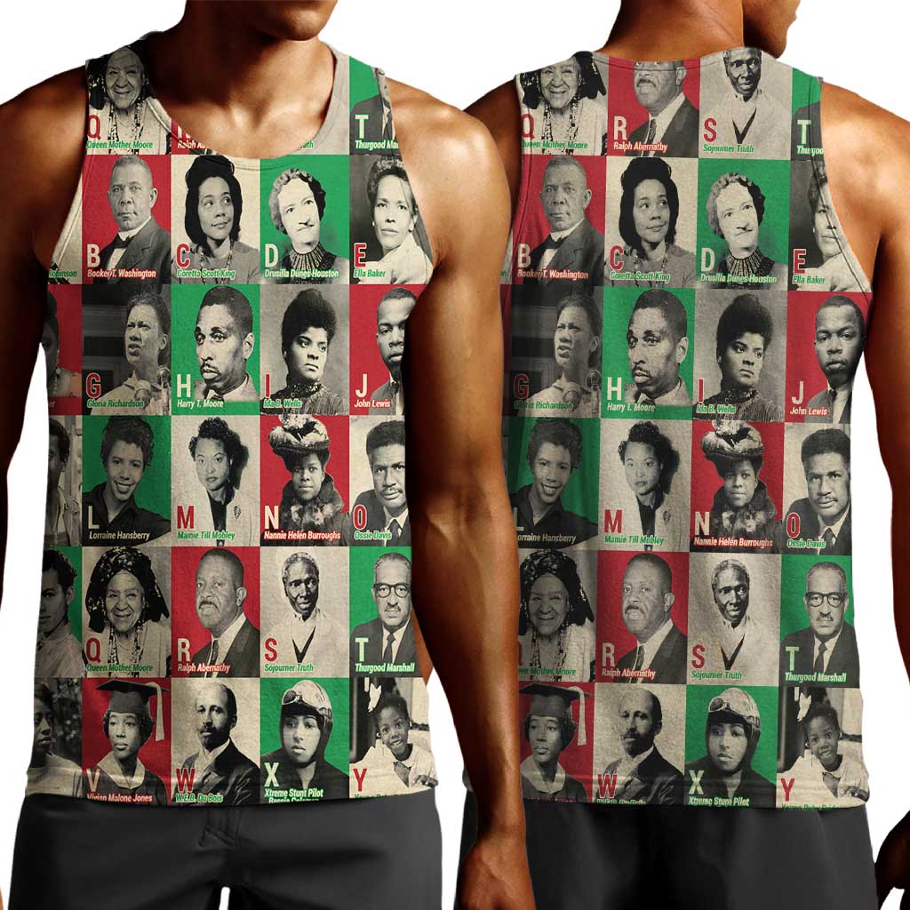 A To Z Of Black Heroes Men Tank Top Civil Rights Leaders