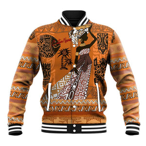 Personalized Beautiful Woman African Baseball Jacket DT02