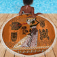Personalized Beautiful Woman African Beach Blanket