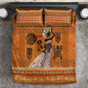 Personalized Beautiful Woman African Bedding Set