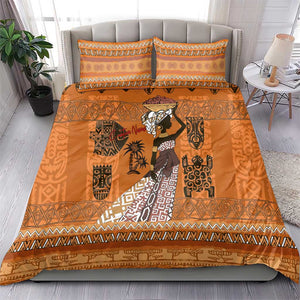 Personalized Beautiful Woman African Bedding Set