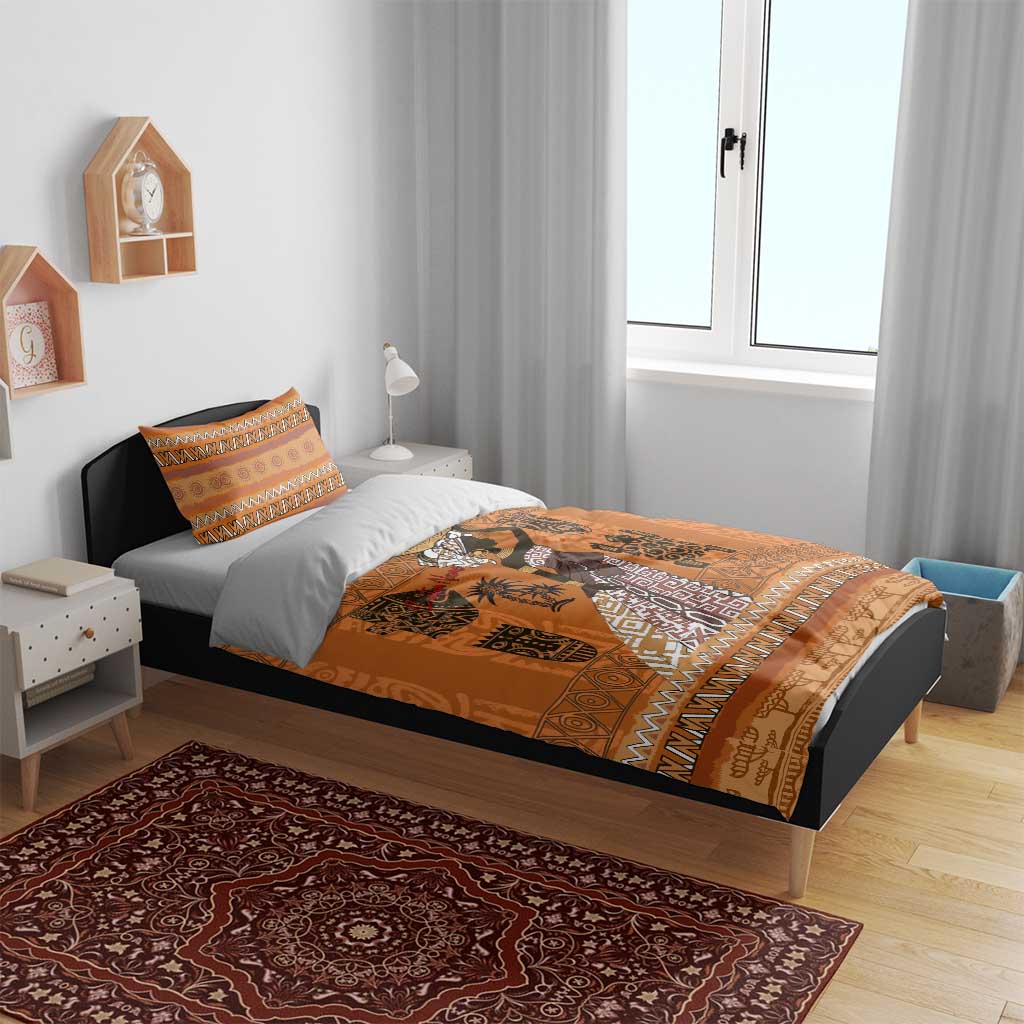 Personalized Beautiful Woman African Bedding Set