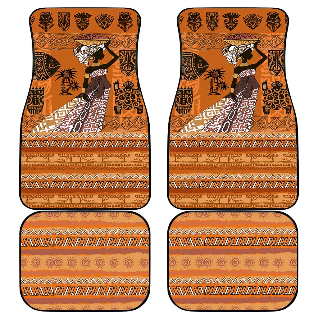 Personalized Beautiful Woman African Car Mats