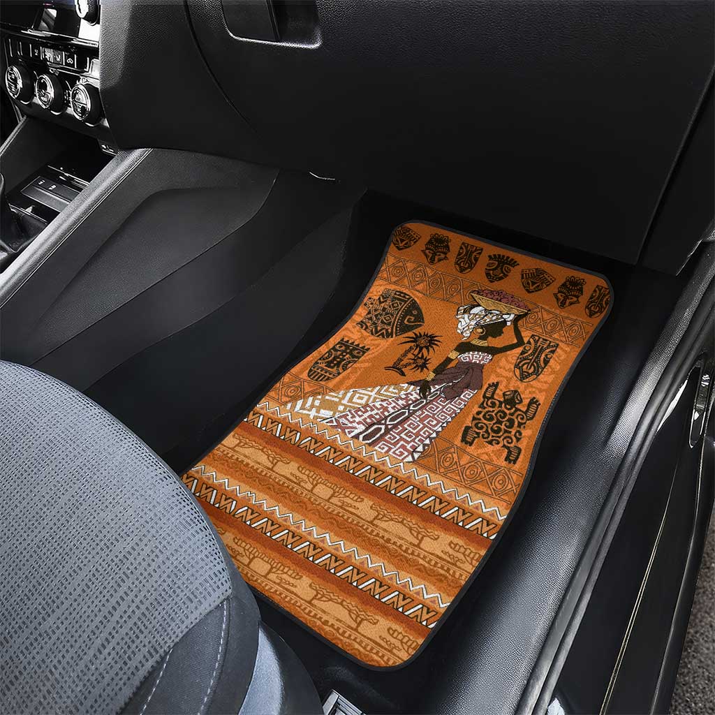 Personalized Beautiful Woman African Car Mats