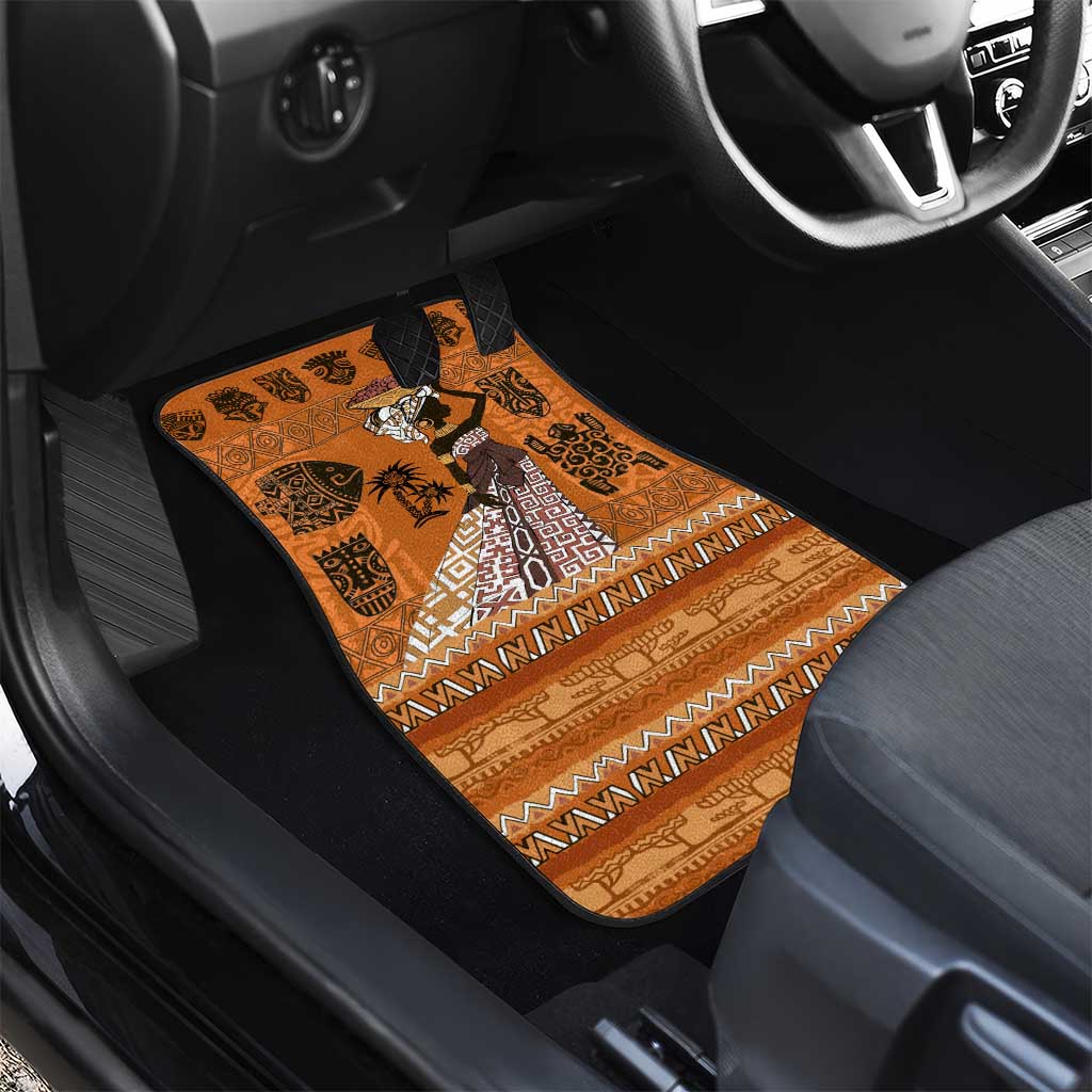 Personalized Beautiful Woman African Car Mats