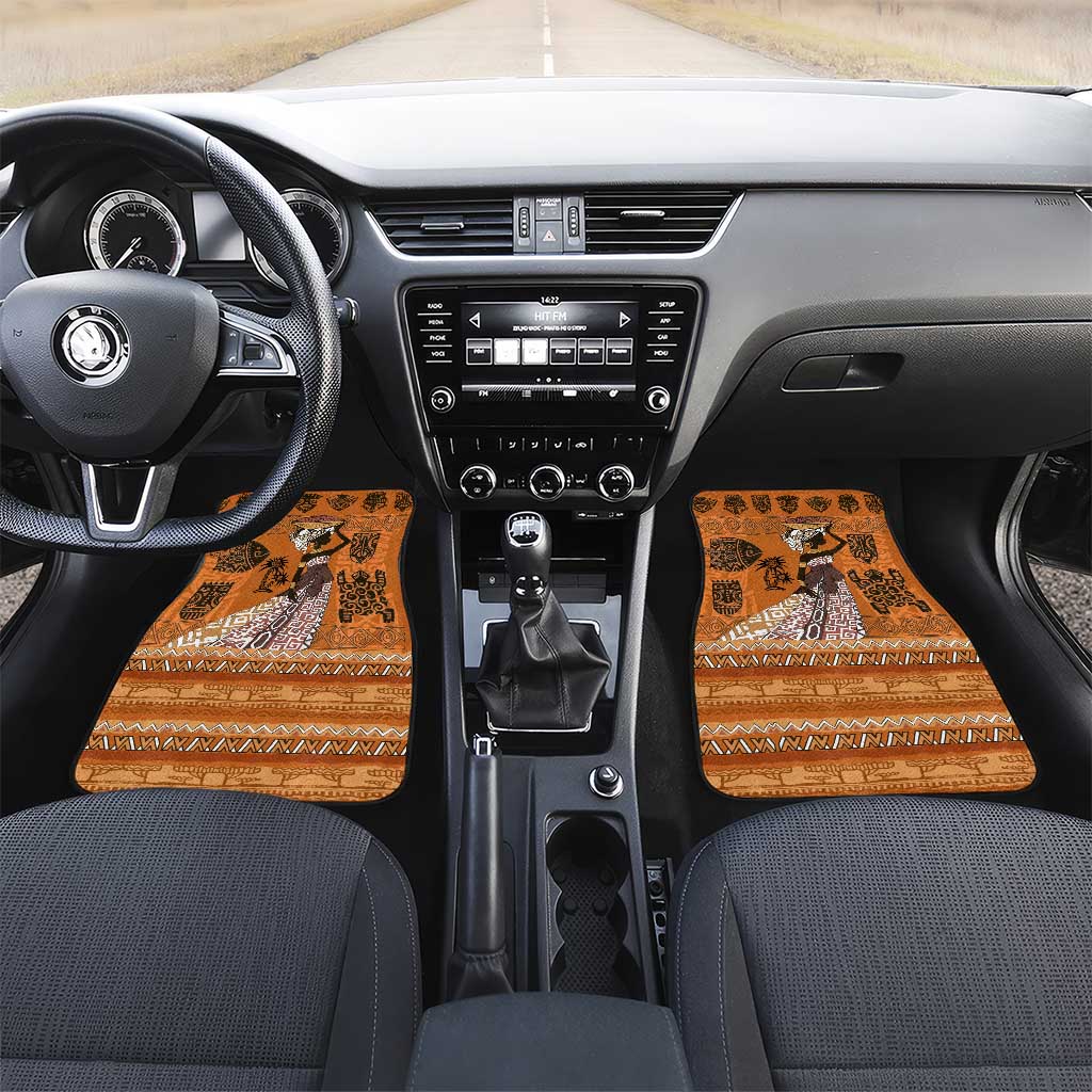 Personalized Beautiful Woman African Car Mats