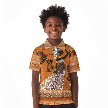Personalized Beautiful Woman African Kid Polo Shirt