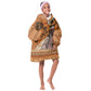 Personalized Beautiful Woman African KId Wearable Blanket Hoodie