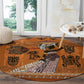 Personalized Beautiful Woman African Round Carpet