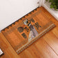 Personalized Beautiful Woman African Rubber Doormat