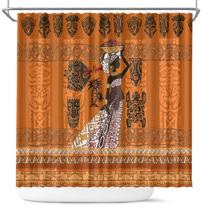 Personalized Beautiful Woman African Shower Curtain