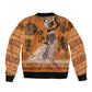 Personalized Beautiful Woman African Sleeve Zip Bomber Jacket