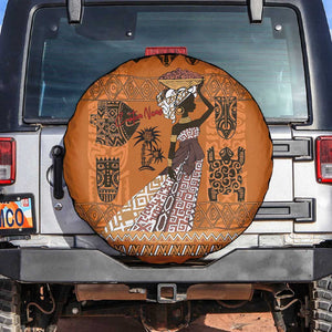Personalized Beautiful Woman African Spare Tire Cover