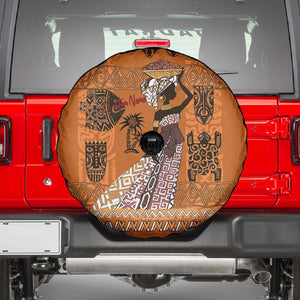 Personalized Beautiful Woman African Spare Tire Cover