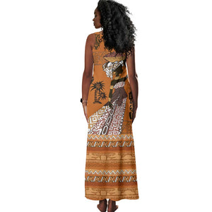 Personalized Beautiful Woman African Tank Maxi Dress