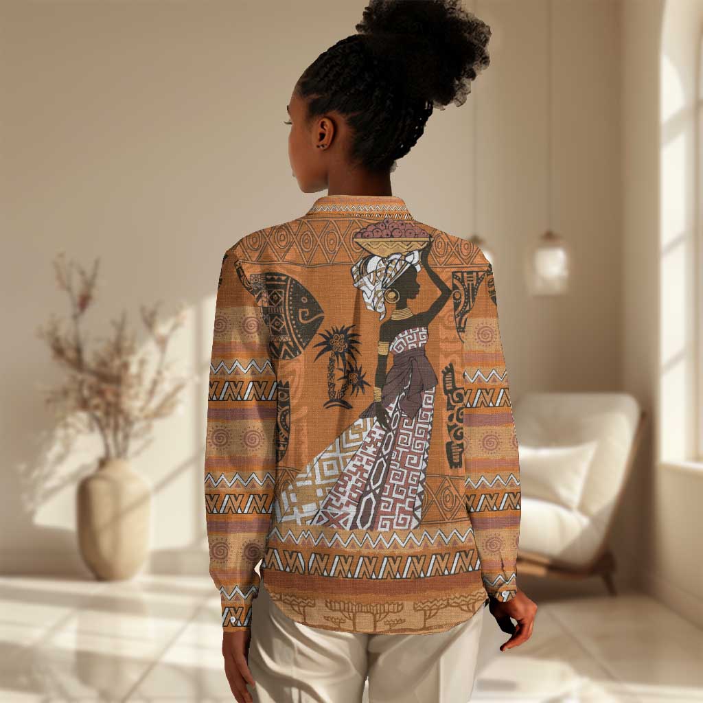 Personalized Beautiful Woman African Women Casual Shirt DT02