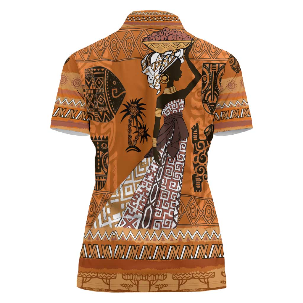 Personalized Beautiful Woman African Women Polo Shirt