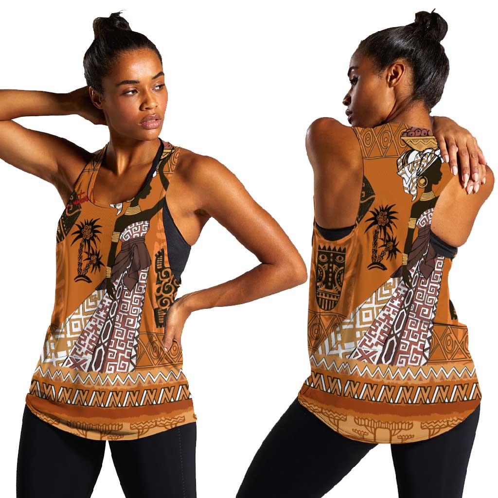 Personalized Beautiful Woman African Women Racerback Tank